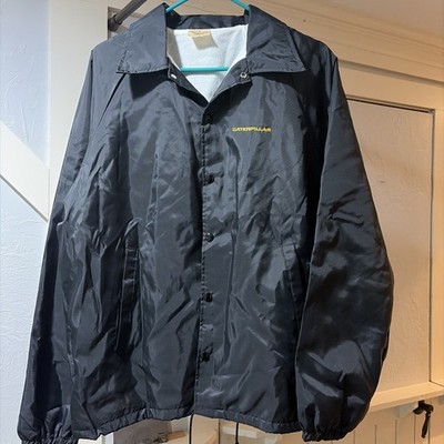 Vintage CAT Caterpillar Nylon Jacket Men Large Nice!