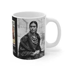 Frida Kahlo The Two Fridas White Ceramic Coffee Mug 11oz Gift