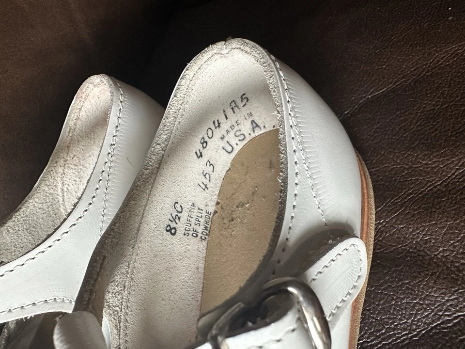 Little Mary Sandalias Cuero Blanco 8.5c Niño Pequeño Foto 2 de 4