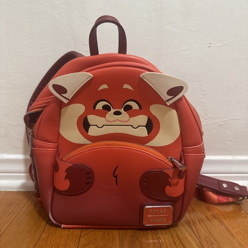 Loungefly Disney Pixar Turning Red Panda Mini Backpack Red