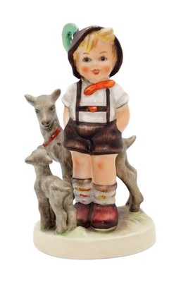 Hummel Goebel Little Goat Herder West Germany Vintage Porcelain Figurine TMK5