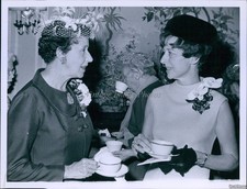 1967 Photo Mmes Harold T Stowell, Christ-Janer Wife Of Boston U Pres Event 7X9