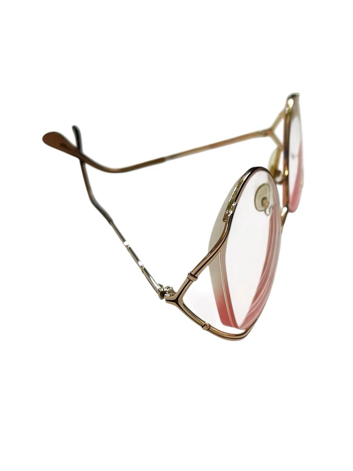 Marcos de gafas vintage WILSHIRE DESIGNS Mod 239 laterales abiertos cuadrados de gran tamaño Foto 3 de 4