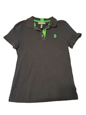 Vintage Y2K Lauren Active Ralph Lauren Womens Medium Polo Black & Green