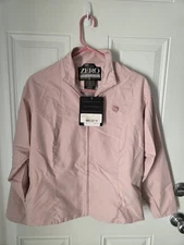 Women's Zero Restriction Anita Full Zip Golf Jacket Outerwear Pink Sz Small 