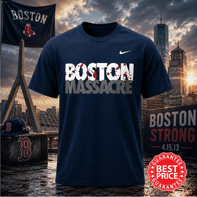 SO HOT ! Boston Massacre Yankees Blue Print T-Shirt Men's Fan Gift Size S-5XL