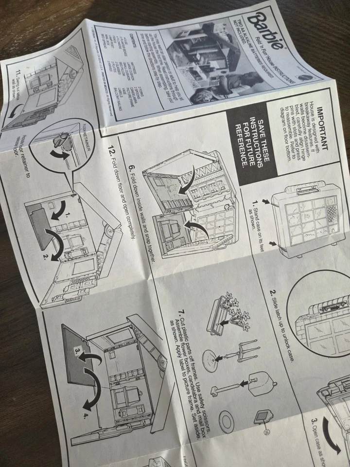 Barbie Mattel Dream House solo direcciones Foto 3 de 4