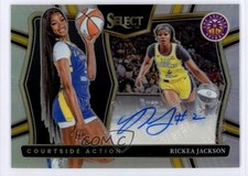 2025 Panini Select WNBA Courtside Action Signatures Rickea Jackson Auto 6m7