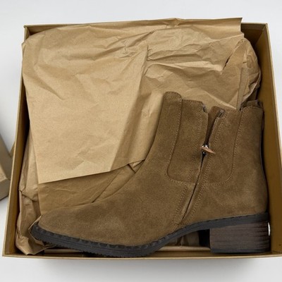 Gentle Souls By Kenneth Cole Best Buckle Chelsea Walnut Heel Boots 9M UK7 EU40