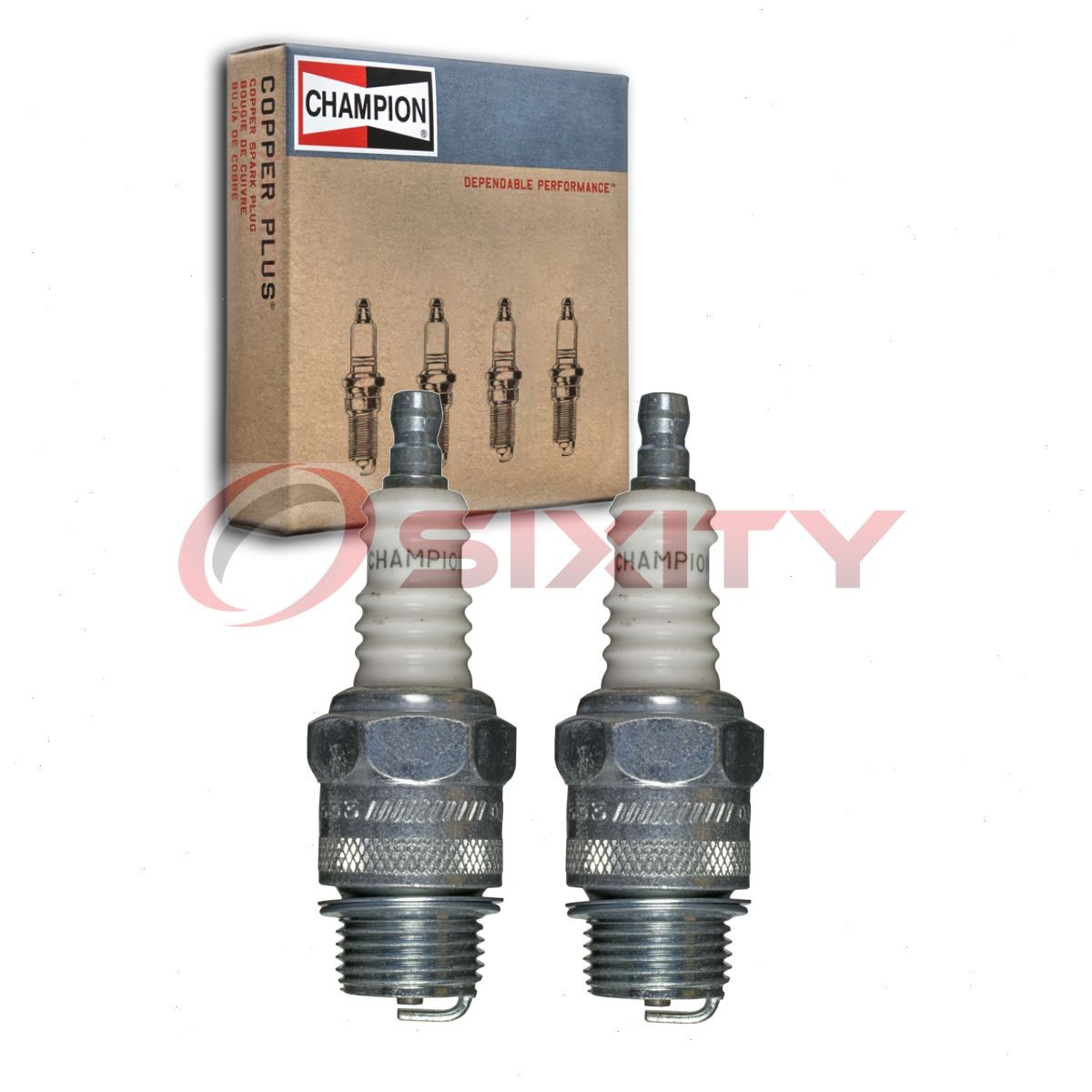 2 pc Champion Industrial Spark Plugs for 1958-1961 Vespa 400 0.3L 0.4L L2 ih