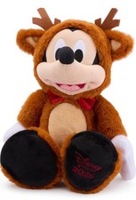 Disney Store Official Mickey Mouse Reindeer Holiday Plush - 15 Inch Christmas...