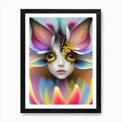 Bug Eyes Kunstdruck gerahmt Wandbild Poster Leinwanddruck Bild