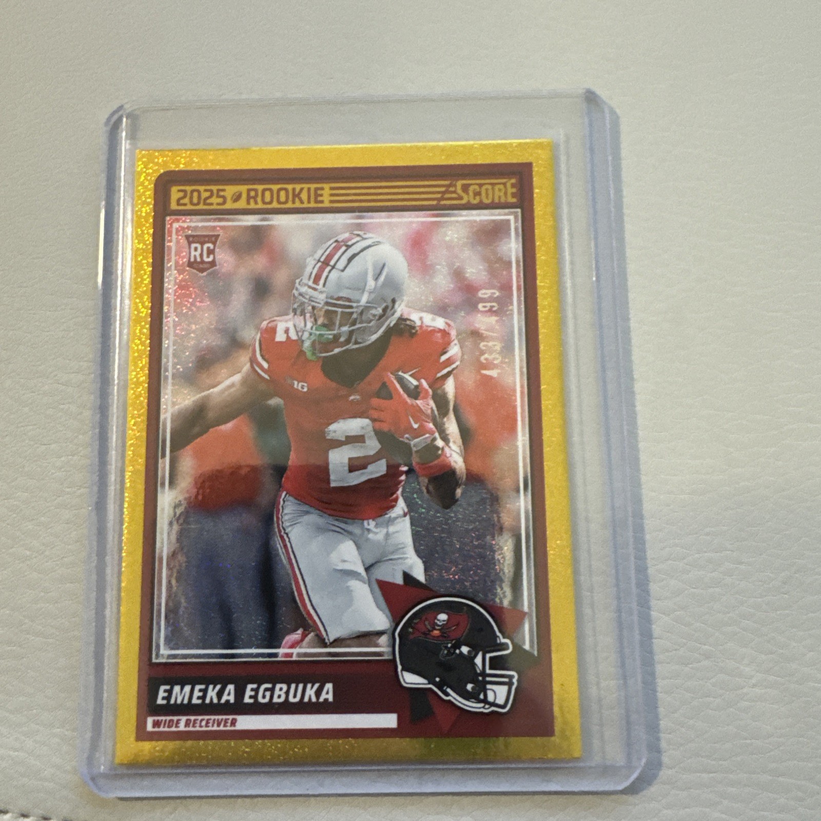 2025 Score - Rookies Emeka Egbuka #2 Gold Dots /499 (RC)