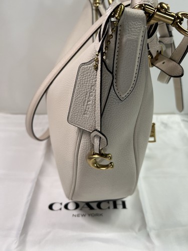 NWT Coach Leather Sutton Hobo Shoulder Crossbody Bag CI795 Chalk $398 - Picture 3 of 13