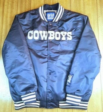 Dallas Cowboys NFL Ultra Game Adult Bomber Jacket Blue - Size L