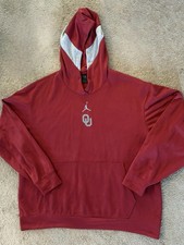 Nike Air Jordan Oklahoma Sooners Hoodie Men s XL Red Pullover