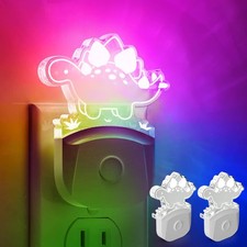 Night Light for Kids with Dusk to Dawn Sensor, Dinosaur Nightlight for Boys, ...