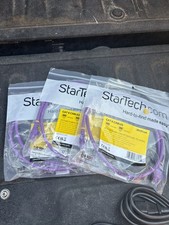 Startech N6PATCH3PL 6 pk 3ft Cat 6 Patch Cable Purple RJ-45 M-F