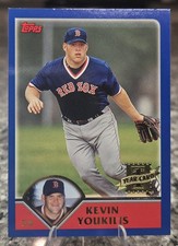 2003 TOPPS #311 KEVIN YOUKILIS (BOSTON RED SOX) ROOKIE 1st year card. rookie card picture