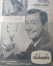 22 JUILLET 1948 PAGE JOURNAL #1500 - PUBLICITÉ BIÈRE SCHAEFER METTANT EN VEDETTE ROBERT YOUNG