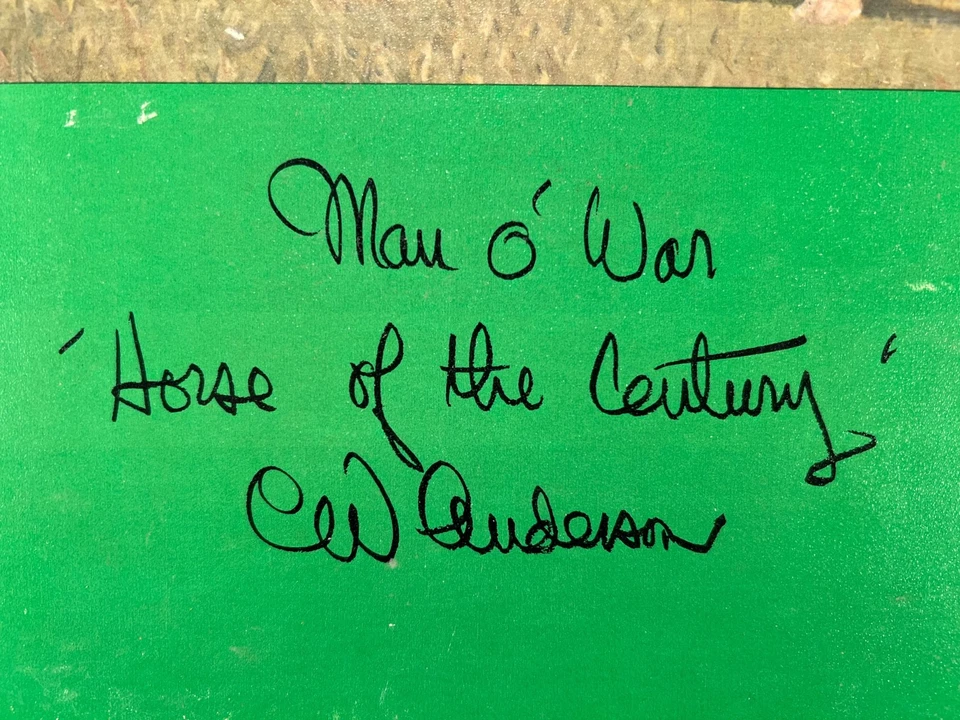 Man O' War: Horse of the Century ~ Impresiones de caballos de C.W. Cartera Anderson Foto 2 de 4