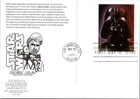 Dr Jim Stamps Postal Stationery Card Star Wars Darth Vader First Day Issue