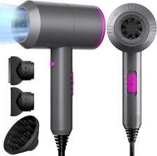 2200W Professional Hair Dryer Powerful AC Motor Quick Drying Ionic Dryer with 2 