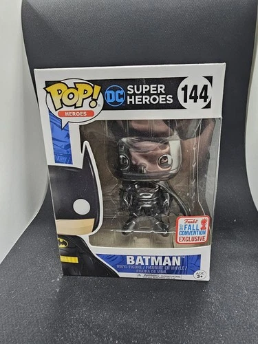 Funko Pop! DC Comics Vinyl Figure Batman (Black Chrome) #144
