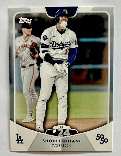 2024 Topps 50/50: Shohei Ohtani #54 Shohei Ohtani SB #24 Los Angeles Dodgers!
