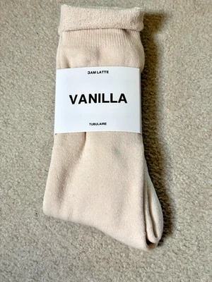NWT 3AM Latte Tubulaire Socks Vanilla (Off White) Large New Pair - Image 1 of 3