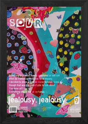 olivia rodrigo jealousy Framed Wall Art Poster Canvas Print Picture