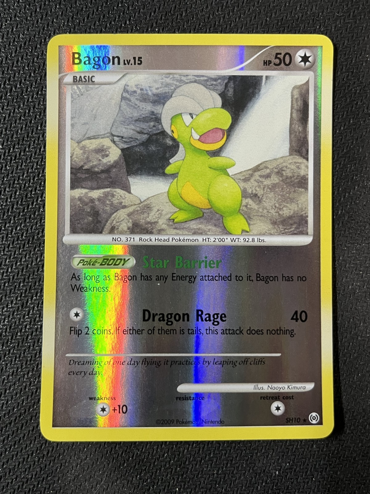 Bagon Shiny SH10 Holo Platinum Arceus Near Mint Pokemon