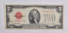 1928-G $2 RED SEAL US United States Note Avg Circ *4683
