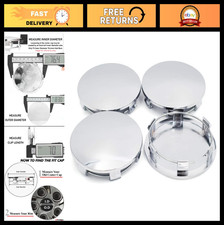 Chrome Silver Abs Car Wheel Center Hub Caps 83mm76.4mm Replacement 4pcs For Suv