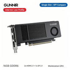 GUNNIR Arc Pro B50 Low Profile Single Slot 16GB GDDR6 Graphics Card Compact SFF