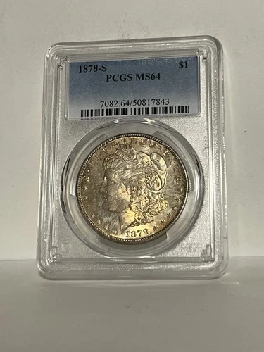 1878 S PCGS MS64 Morgan Silver Dollar $1 US Mint Better Coin 1878-S MS-64