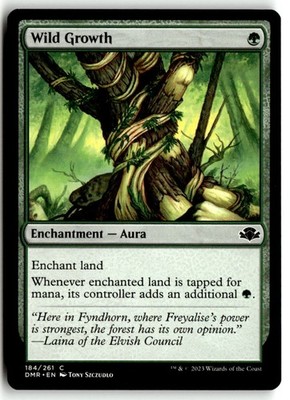 Wild Growth Lightly Played 184 Dominaria Remastered MTG