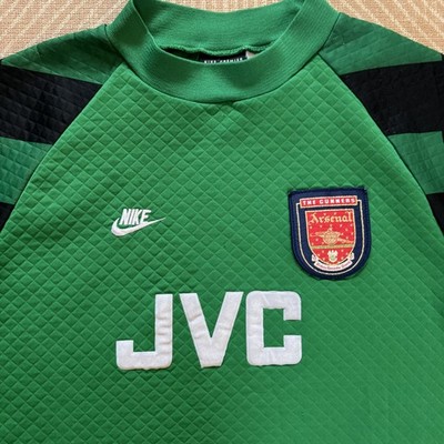 Vintage Arsenal XL XXL Nike 95/96/97 Green JVC Long Sleeve