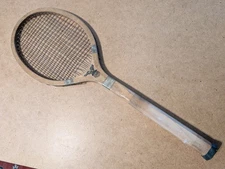 Vtg Peerless Sportings Goods NY Banner Brand The FLASH Wood Tennis Racket 1930s