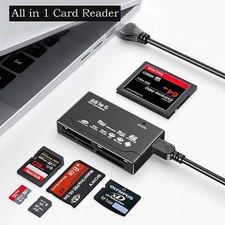 6 in 1 USB Card Reader Extreme Micro SD MMC Mini XD M2 MS DUO TF Memory Card Vie