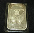 Vintage Philadelphia 1776-1976 Bicentennial 1 oz .999 silver bar MADISON MINT