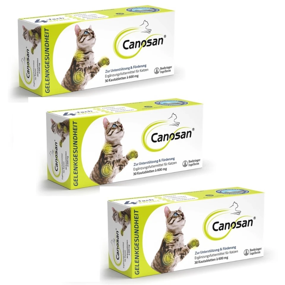 Canosan Kautabletten Katze 3 x 30 Tabletten für die Gelenkgesundheit Boehringer