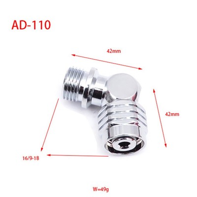 110 Grad Adapter Tauchadapter zum Tauchen Messing Material LP Gewicht: 36g