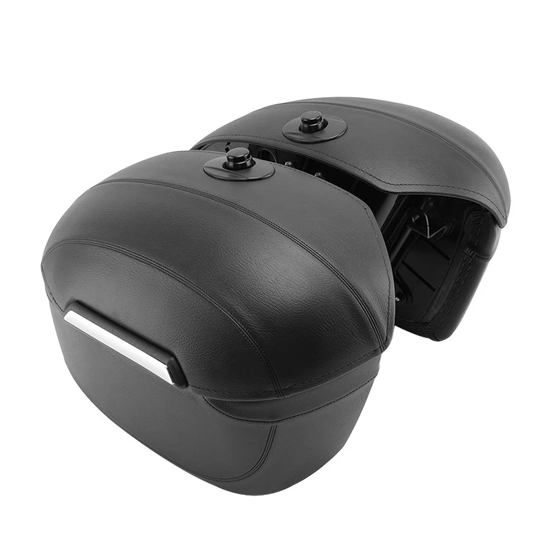 Alforjas duras y kit de montaje para Harley Sportster Iron 883 XL883N 2004-2025 Foto 3 de 4