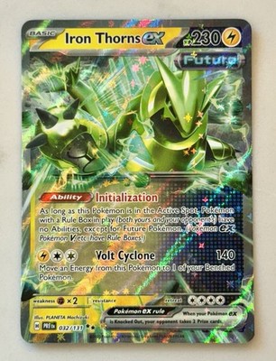 Pokemon Prismatic Evolutions Iron Thorns EX 032/131 DR - NM/Mint