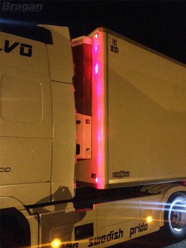 Perimeter Kit + LEDs For DAF XF105 Super Space Stainless Steel Vertical Strips - Picture 11 of 12
