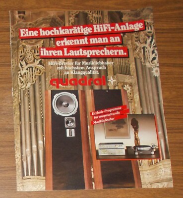 Seltene Werbung | Broschüre ALL-AKUSTIK Quadral Luxman SANSUI Fuji 1985