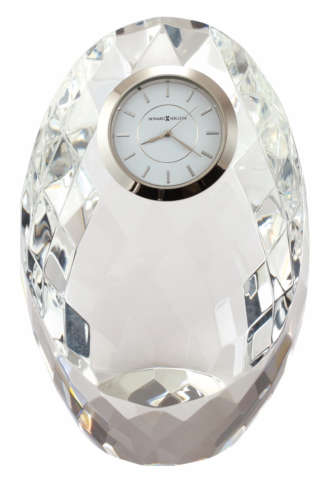 645-732 "RHAPSODY" A CRYSTAL HOWARD MILLER TABLE/ MANTLE CLOCK