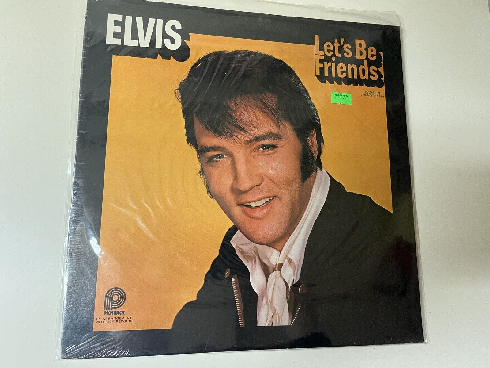 Elvis Presley VINTAGE VINYL LP RECORD - LETS BE FRIENDS CAS-2408 SEALED NICE!!