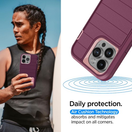Funda resistente a prueba de golpes con soporte para teléfono iPhone 15 Pro Max 15 Plus - Imagen 22 de 58